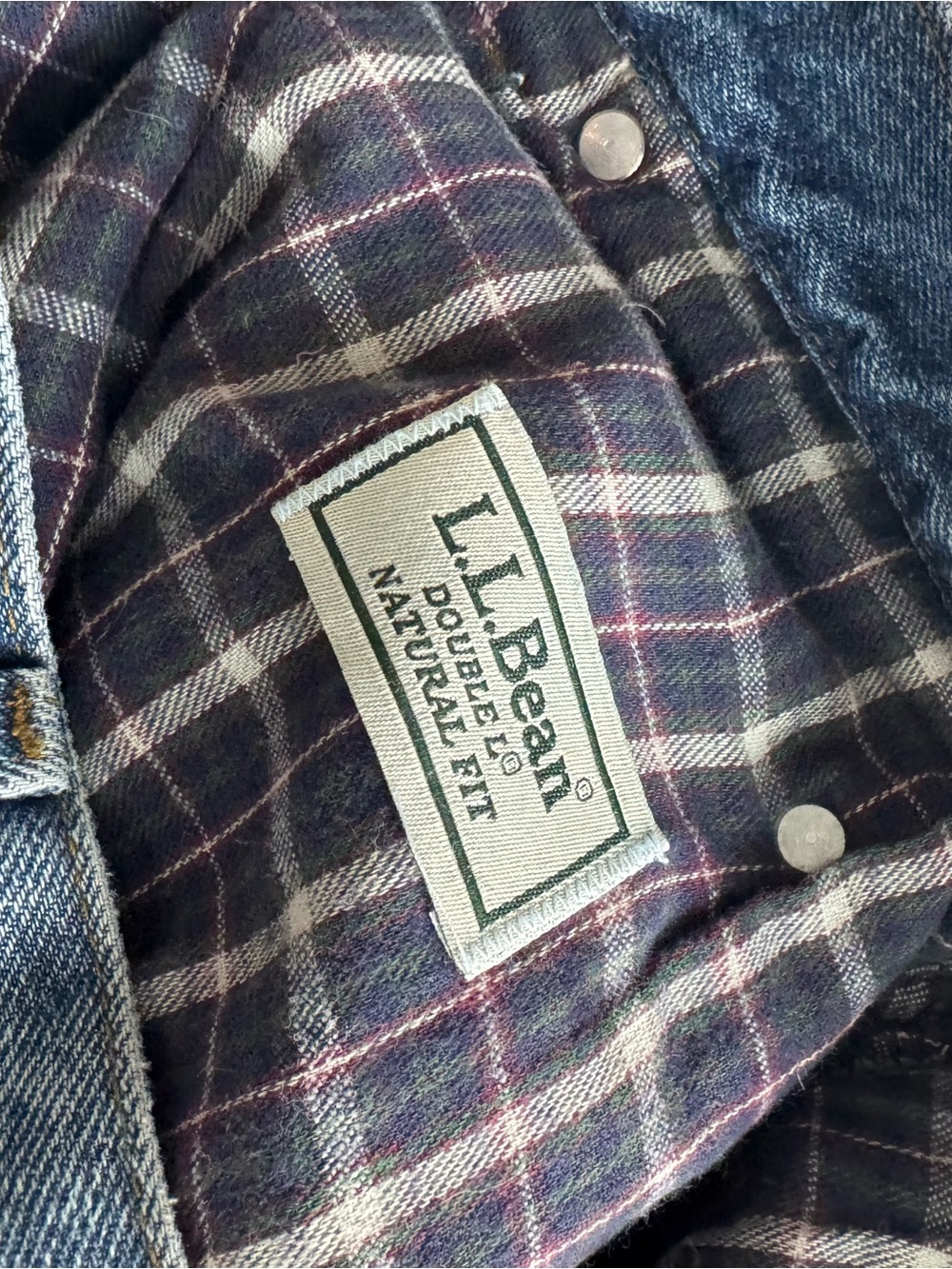 VINTAGE L.L Bean Double L Flannel Lined Jeans - Picture 12 of 14